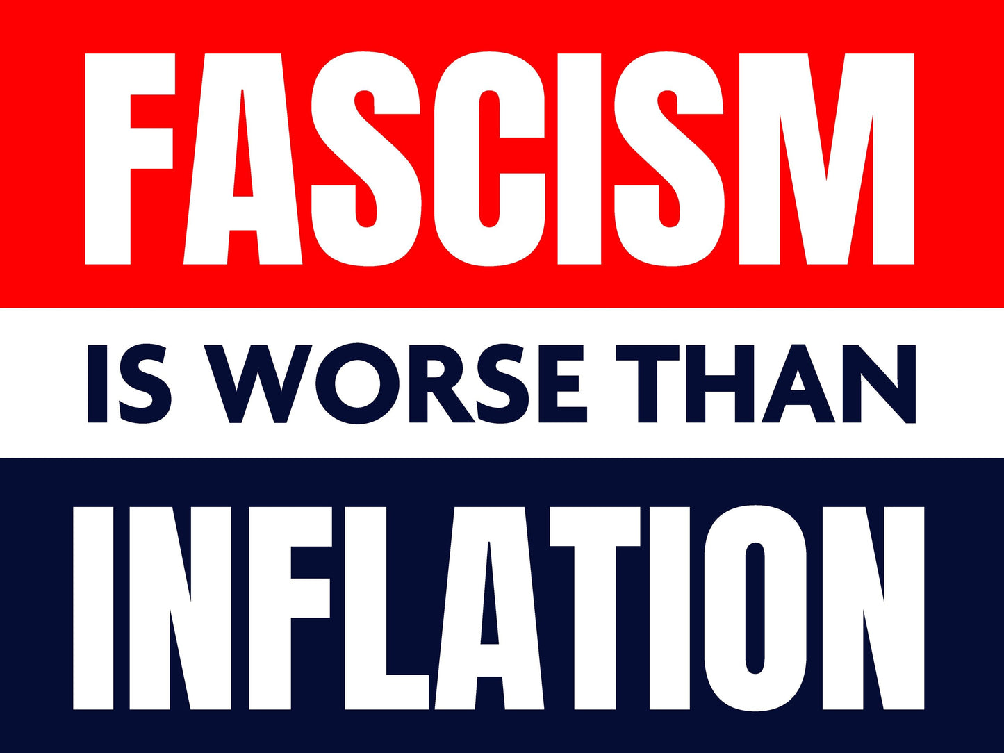 Fascism - Anti-Musk - Anti-Trump Yard Sign - 18X24" with Stake - Fast Free Shipping!