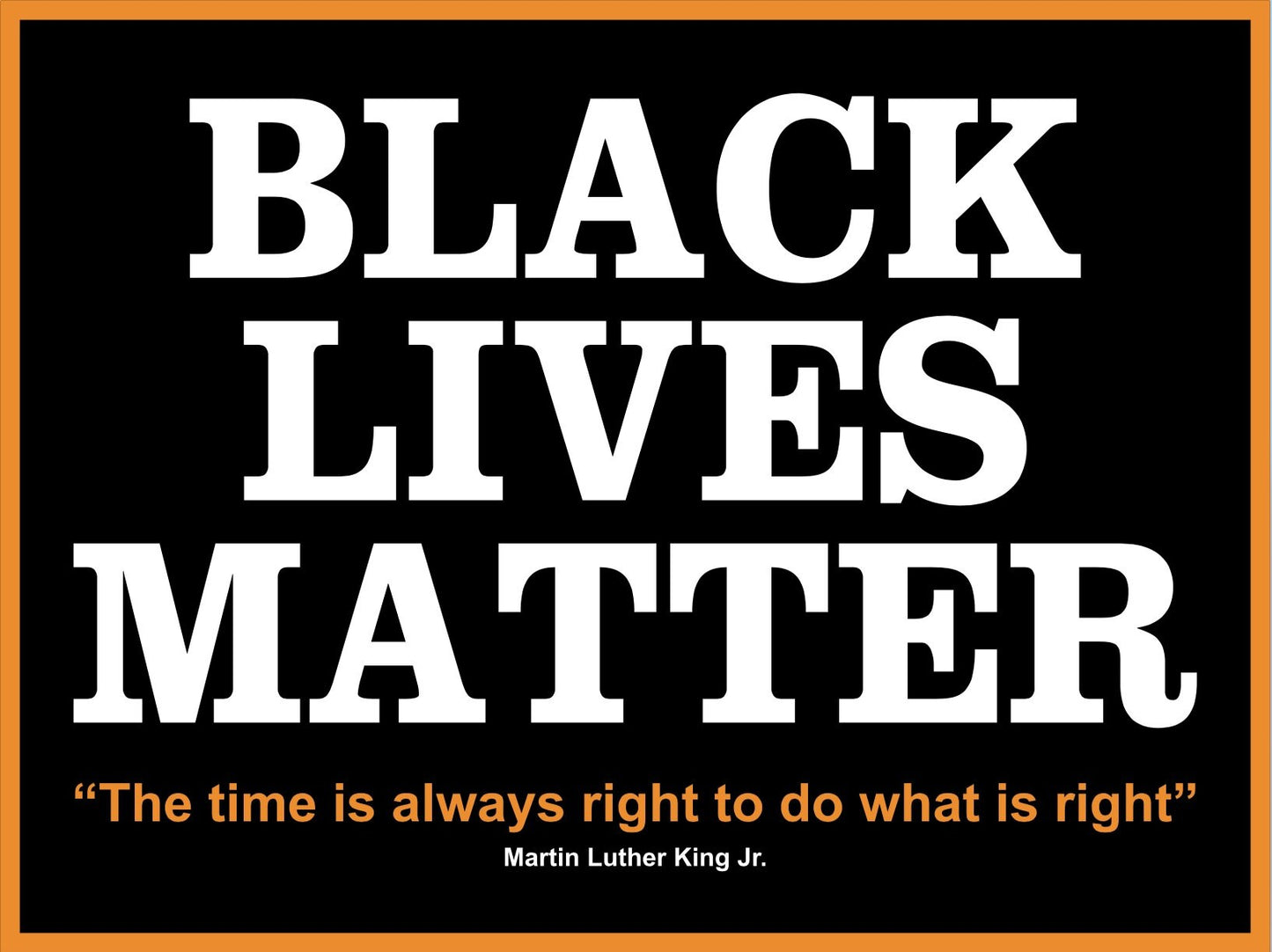 Black Lives Matter Yard Sign - 18X24" with Stake - Fast Free Shipping!