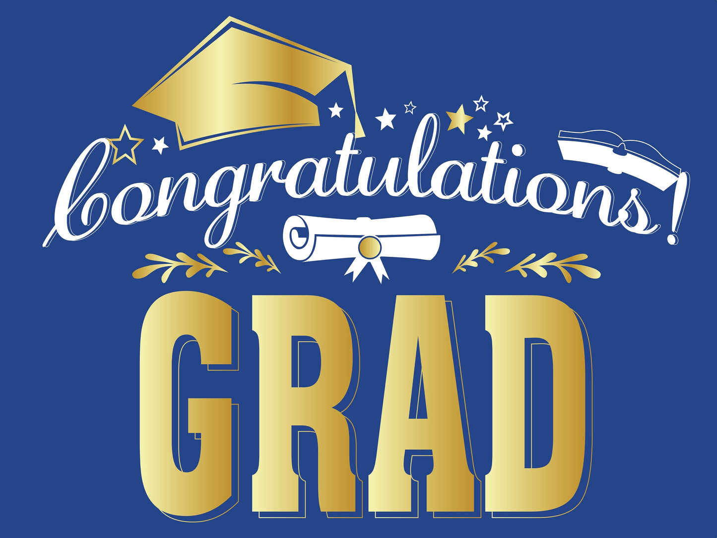 Graduation Yard Sign - 18X24" with Stake - Fast Free Shipping!
