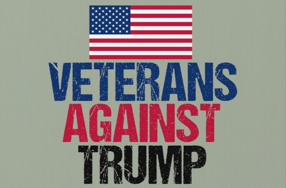 Veterans Against Trump 2024 Yard Sign - 18X24" with Stake - Fast Free Shipping!