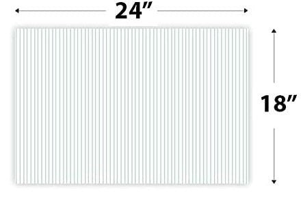 25 pack 24x18 inch Blank White Yard Signs *No Stakes Included* - Fast Free Shipping!