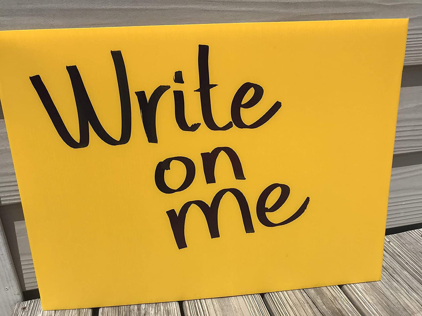 20 pack 24x18 inch Blank Yellow Yard Signs *No Stakes Included* - Fast Free Shipping!