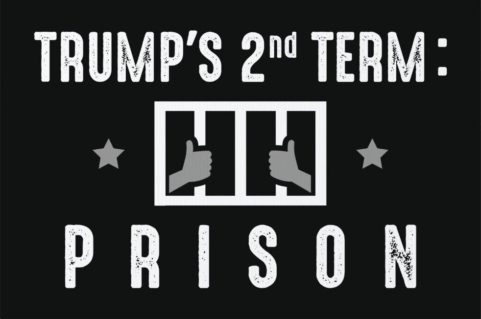 Trump 2nd Term Anti-Trump Yard Sign - 18X24" with Stake - Fast Free Shipping!