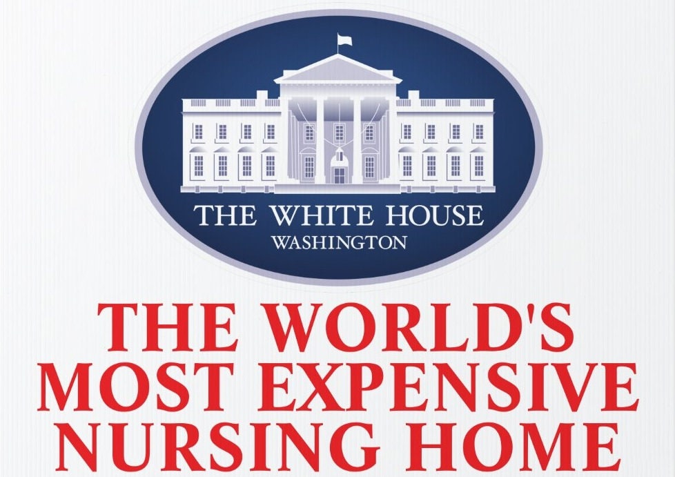 White House Nursing Home - Anti-Biden Yard Sign - 18X24" with Stake - Fast Free Shipping!