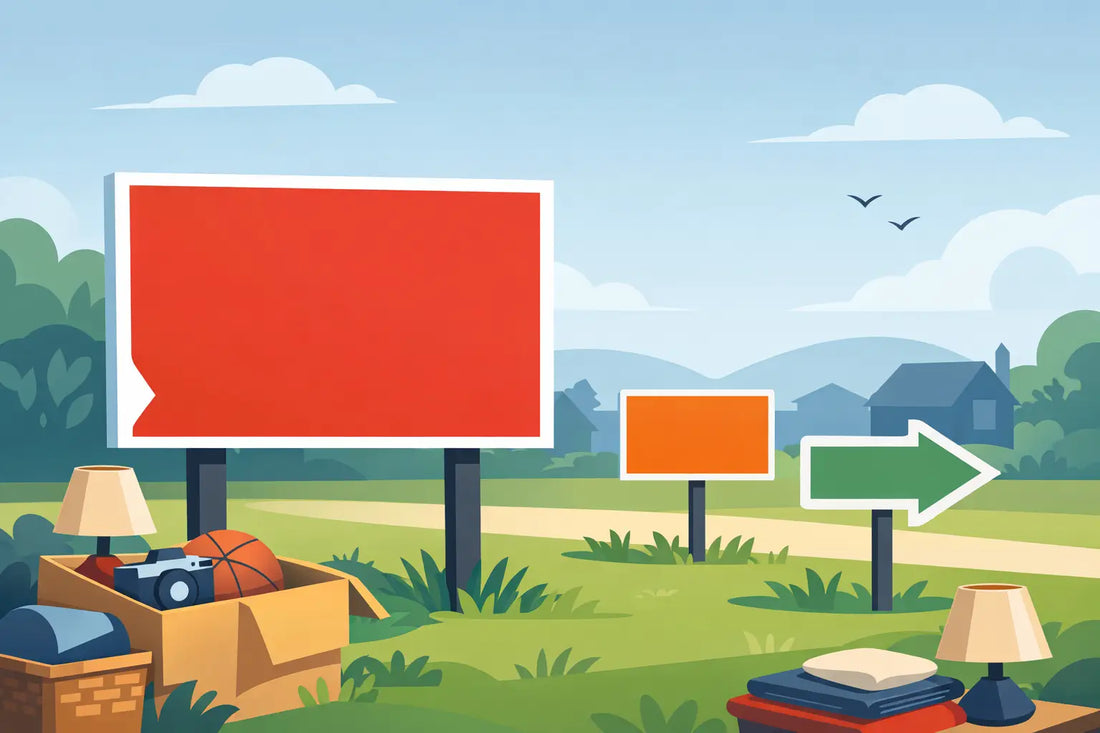 Garage Sale Signs With Stakes That Get Seen