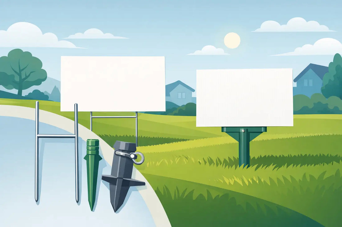Sign Hardware That Keeps Yard Signs Standing