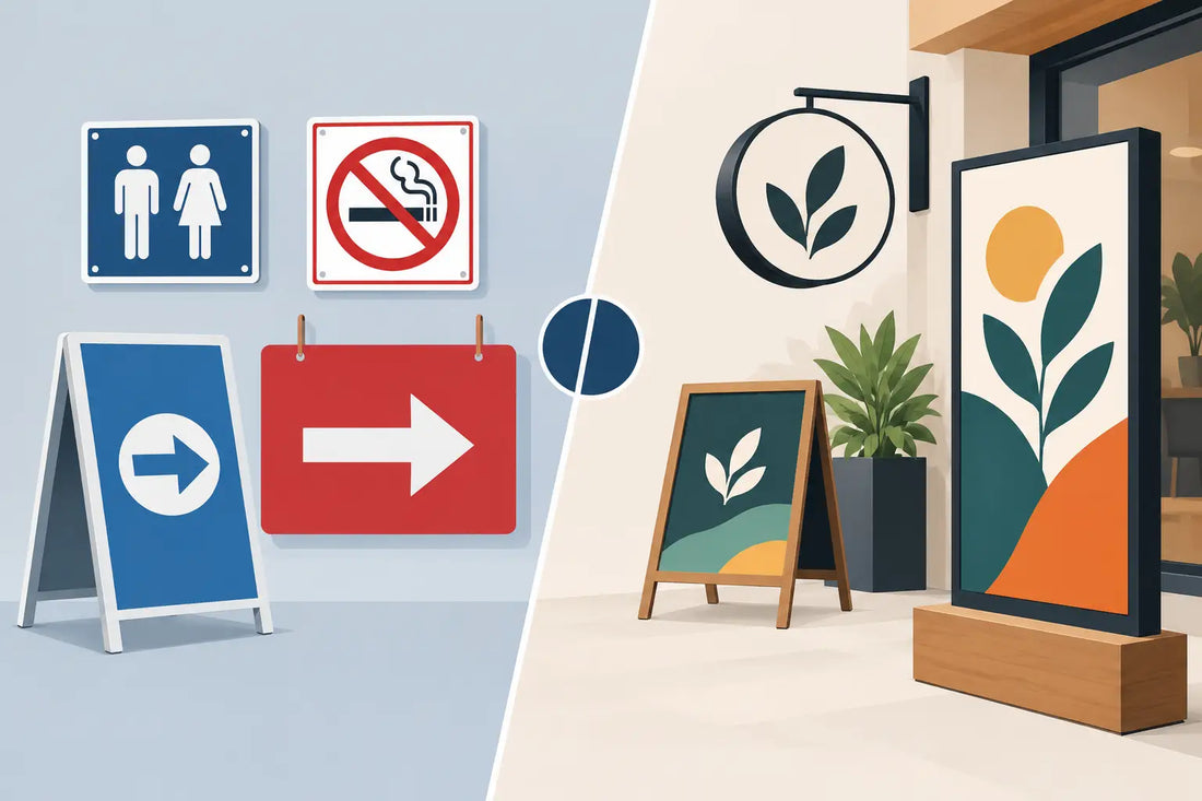 Preprinted Signs Versus Custom Signs: What Works?
