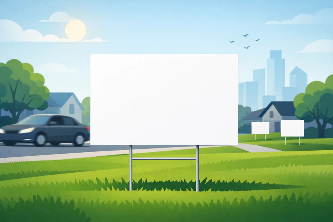 24x18 Blank Yard Signs That Get Seen