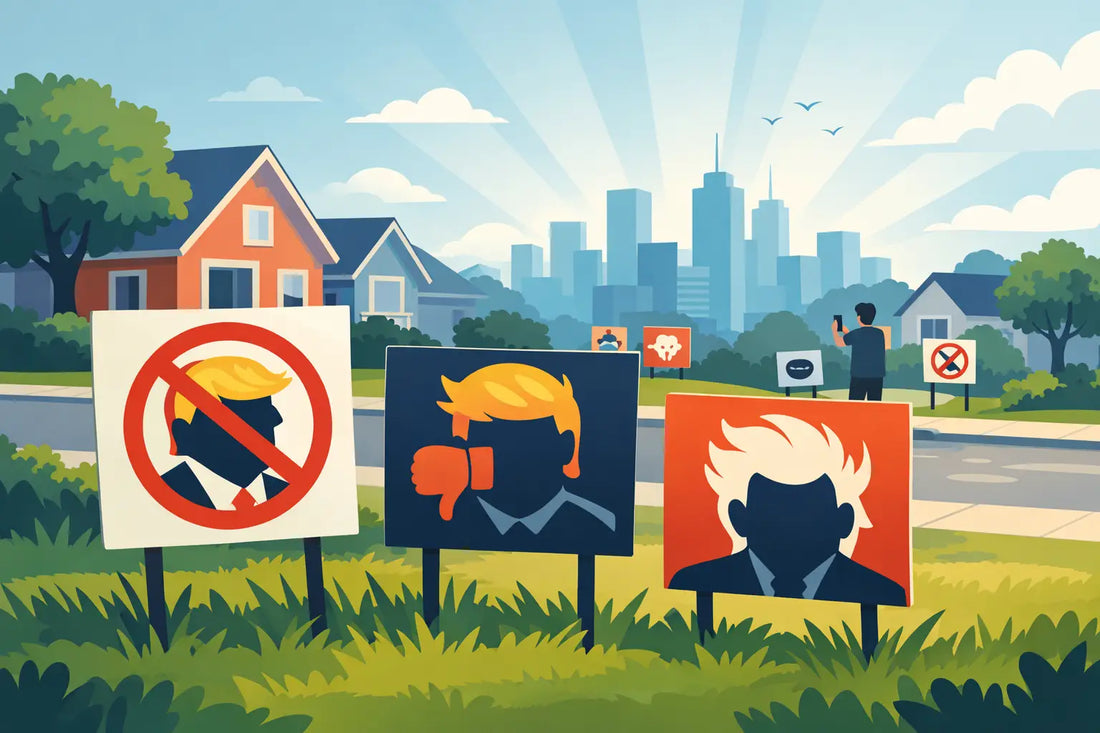 Anti Trump Yard Signs That Get Seen
