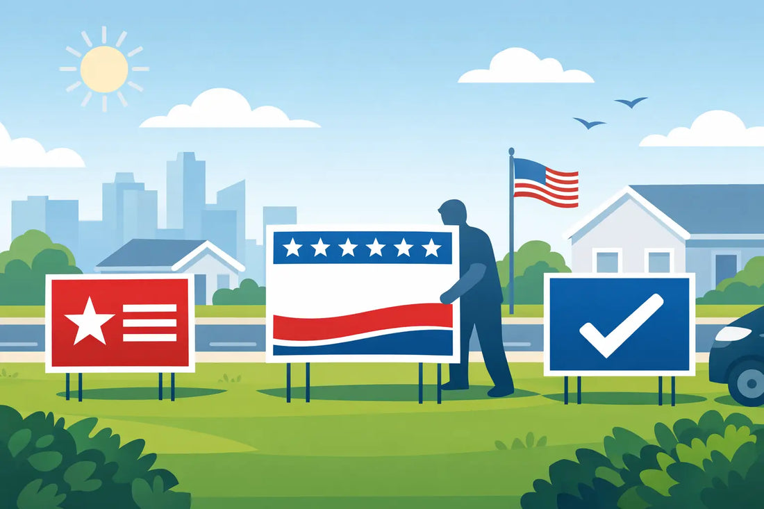 Political Yard Signs for Sale That Get Seen