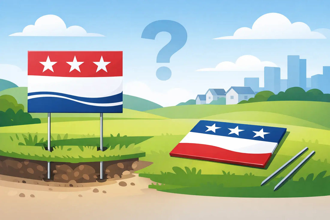 Do Campaign Signs Include Stakes?