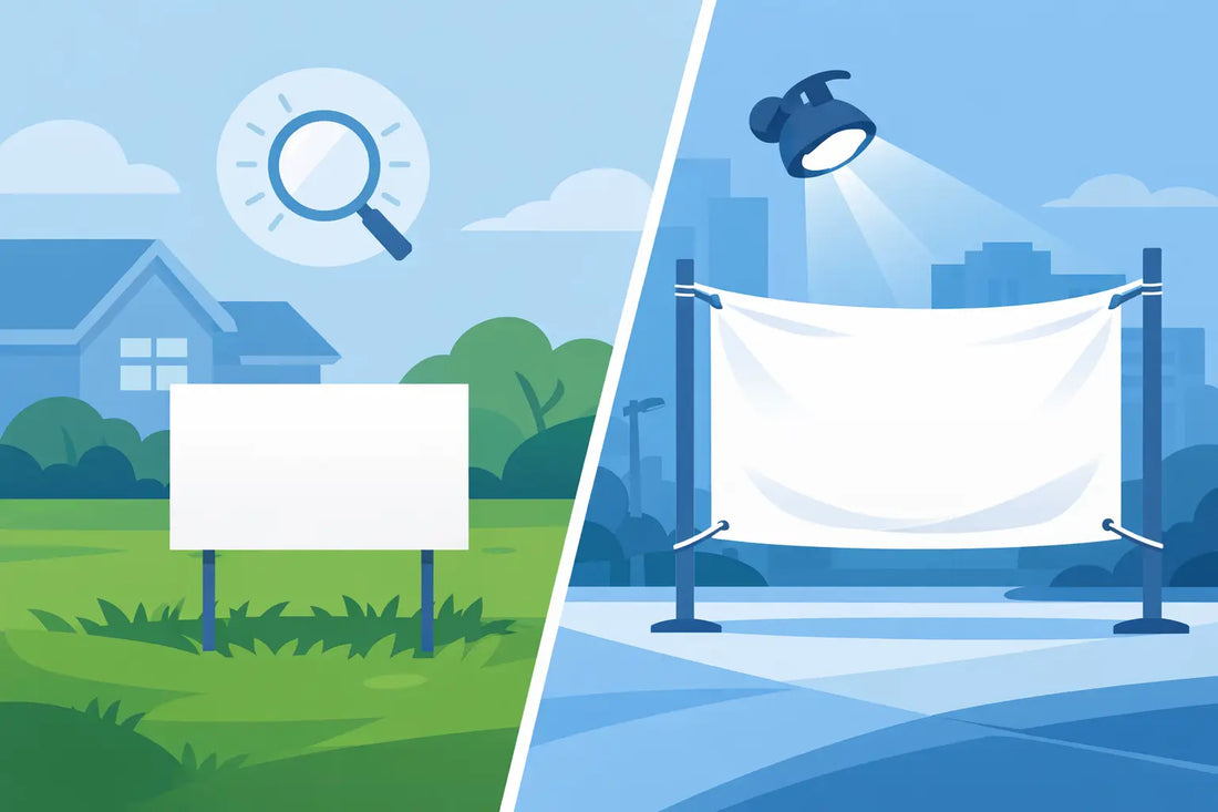 Yard Signs vs Banners for Better Visibility