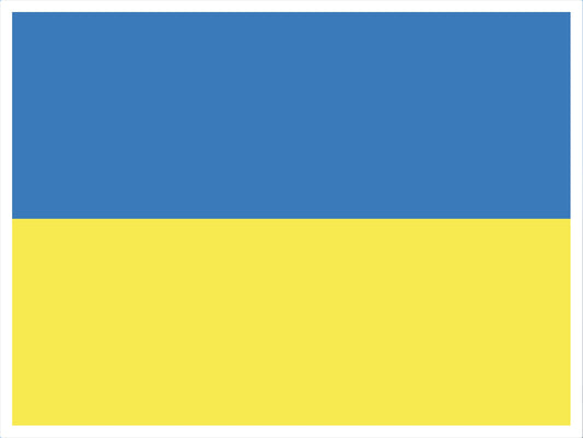 Pro-Ukraine Anti-War Yard Sign - 18X24" with Stake - Fast Free Shipping!