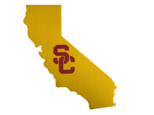 USC Southern Cal Shaped Garden Sign with Stake - Fast Free Shipping! - Indoor/Outdoor Mancave Ready!