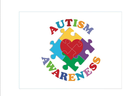 Autims Awareness 2 Yard Sign - 18X24" with Stake - Fast Free Shipping!