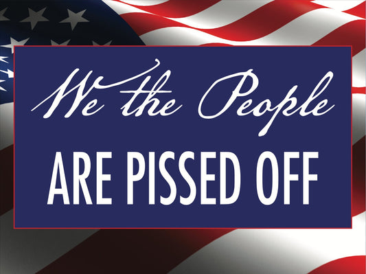 We the People Anti-Trump Yard Sign - 18X24" with Stake - Fast Free Shipping!