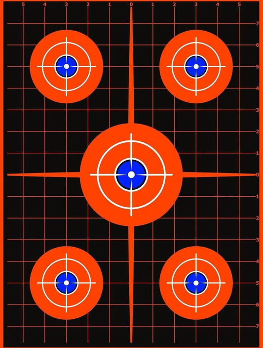 5 Point Bullseye - Shooting Target - Air Rifle - Archery - 36X24" with Stake - Fast Free Shipping!