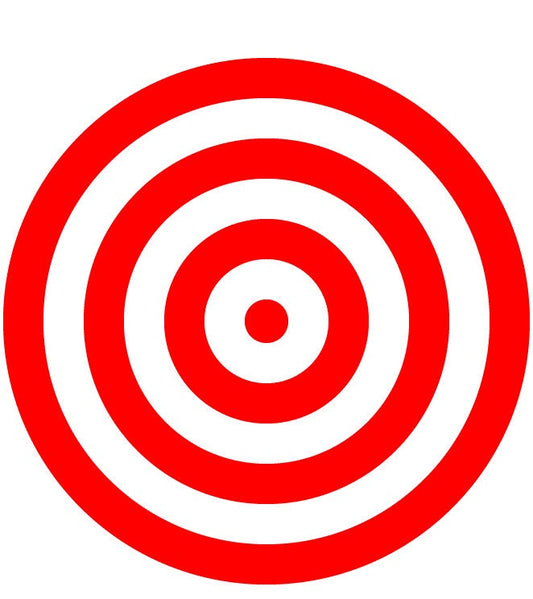 Shooting Target - Red White Bullseye - Archery - Air Rifle - 18X24" with Stake - Fast Free Shipping!