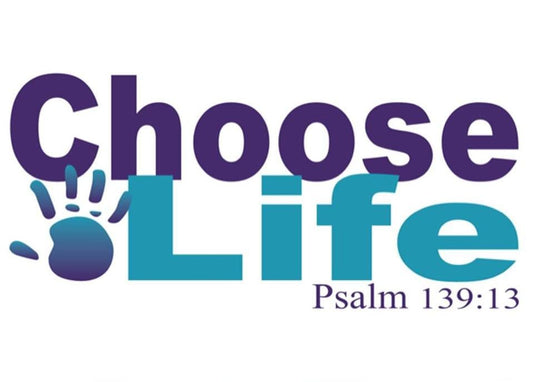 Choose Life Psalm 139 Yard Sign - 18X24" with Stake - Fast Free Shipping!