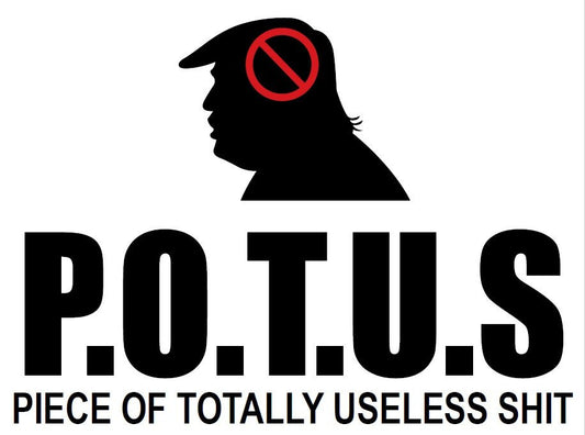 Funny P.O.T.U.S Yard Sign - 18X24" with Stake - Fast Free Shipping!