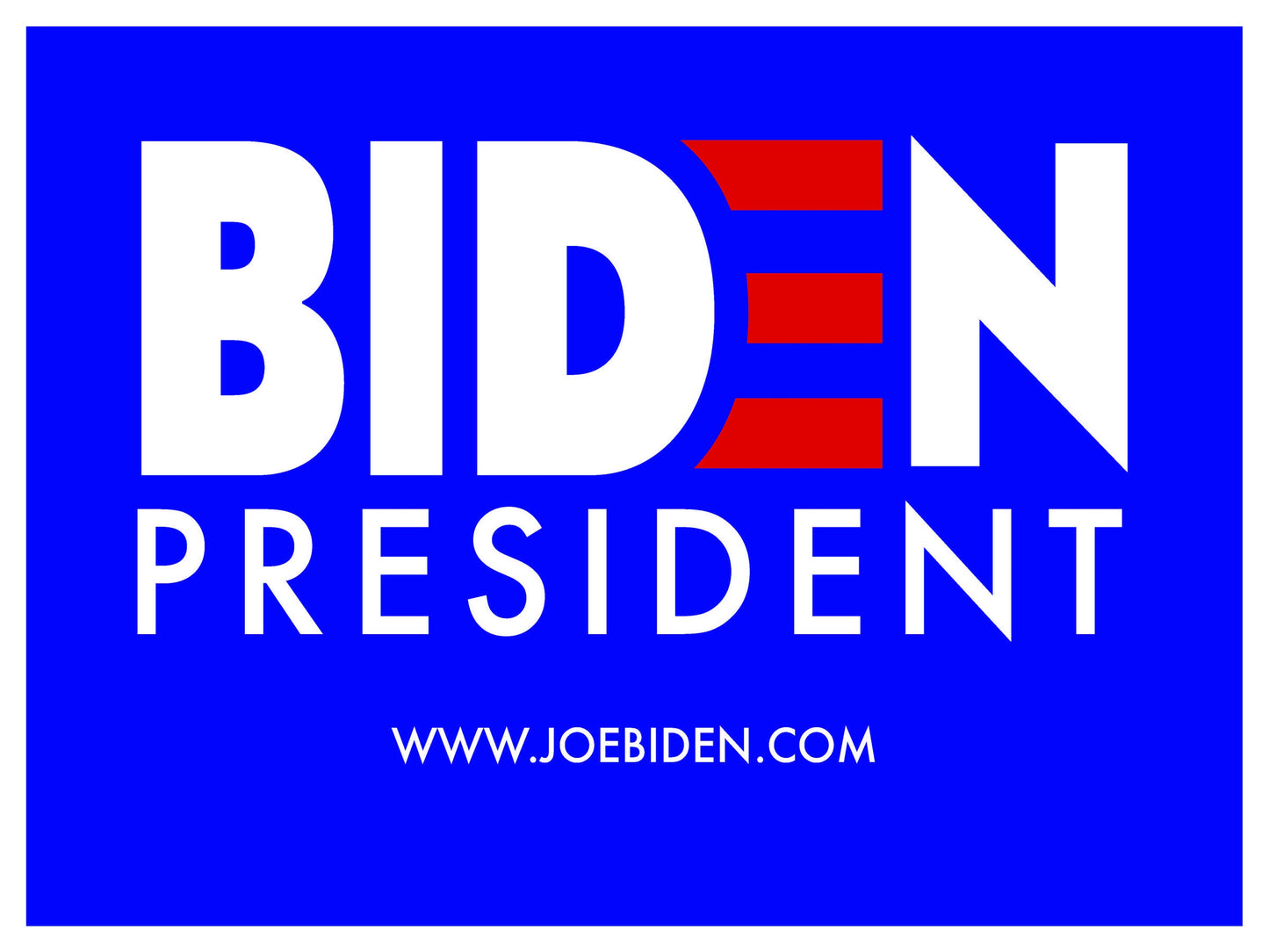 Biden For President 2024 Yard Sign - 18X24" with Stake - Fast Free Shipping!