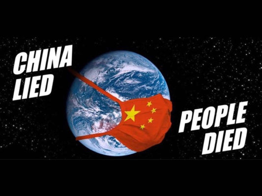 China Lied - People Died Yard Sign - 18X24" with Stake - Fast Free Shipping!