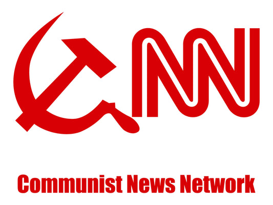 CNN - Communist News Network Yard Sign - 18X24" with Stake - Fast Free Shipping!