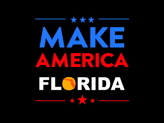 Make America Florida -  Anti-Biden Yard Sign - 18X24" with Stake - Fast Free Shipping!