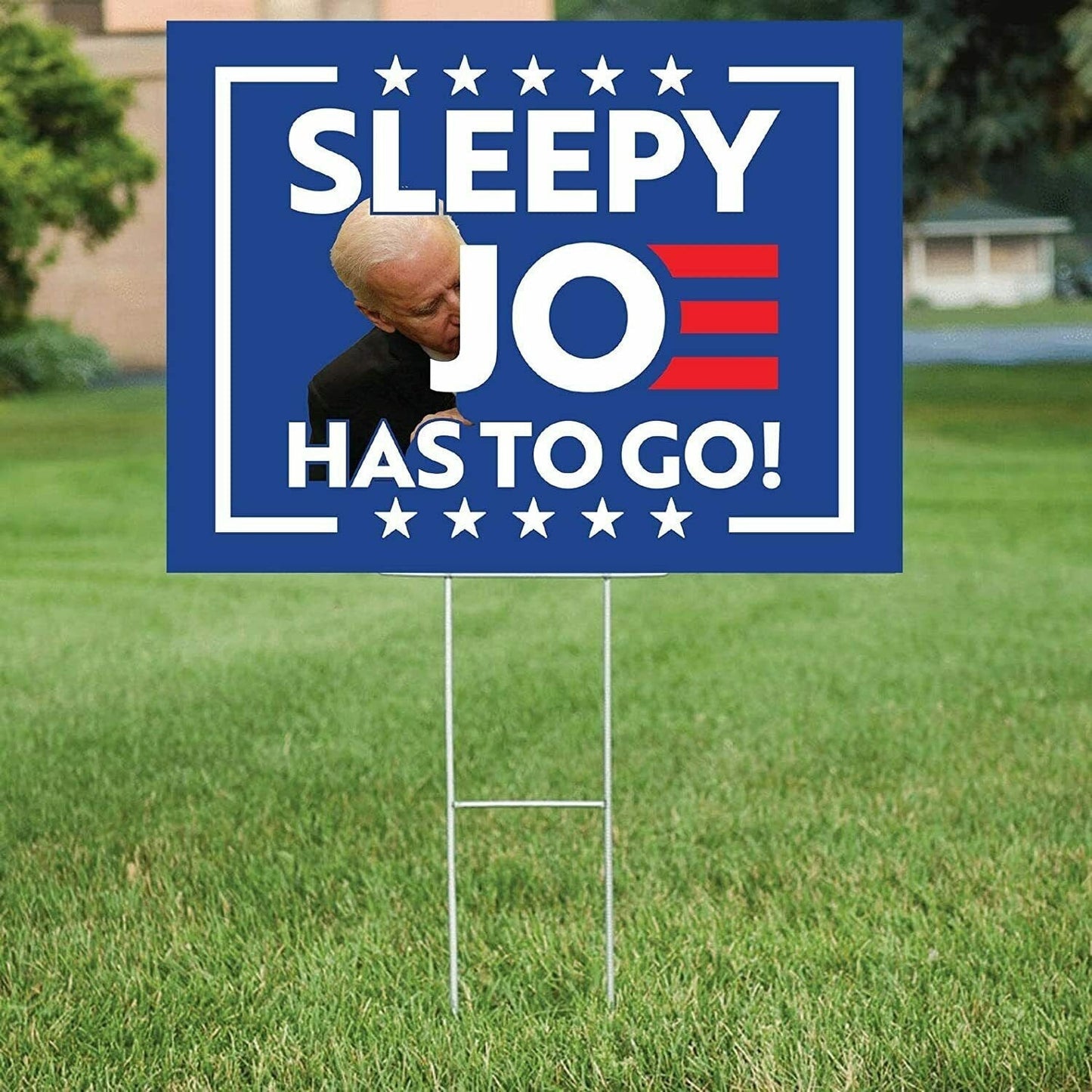 Sleepy Joe - 18X24" Yard Sign with Stake - Fast Free Shipping!