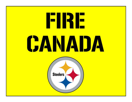 Steelers Fire Matt Canada Yard Sign - 18X24" with Stake - Fast Free Shipping!
