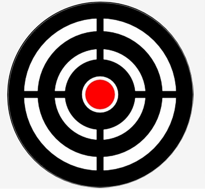 Shooting Target - Red Dot Bullseye - Archery - Air Rifle - 18X24" with Stake - Fast Free Shipping!